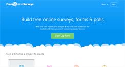 Desktop Screenshot of freeonlinesurveys.com